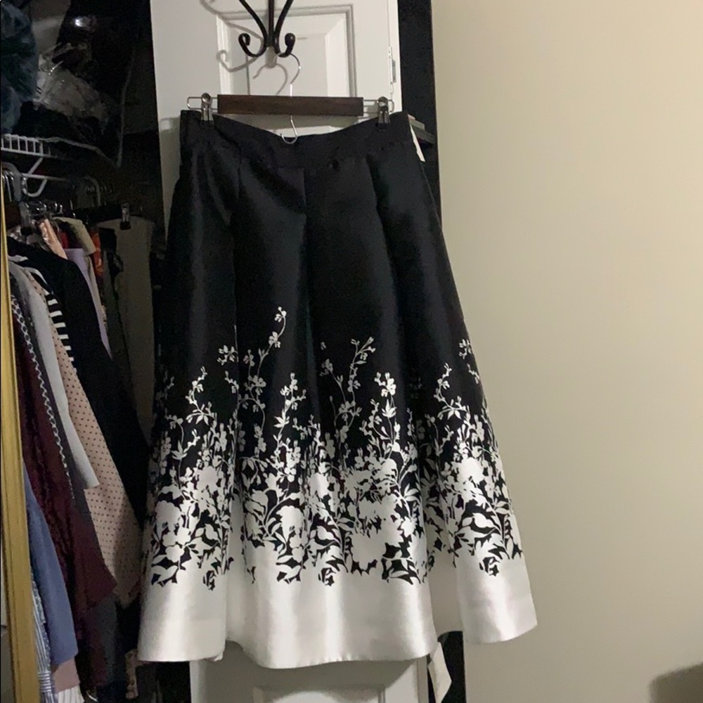 WHBM formal floral skirt